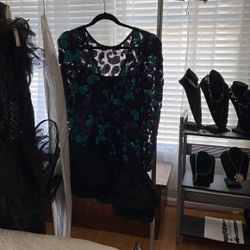 Black Tie Fall/Winter Party Dress  Size 8