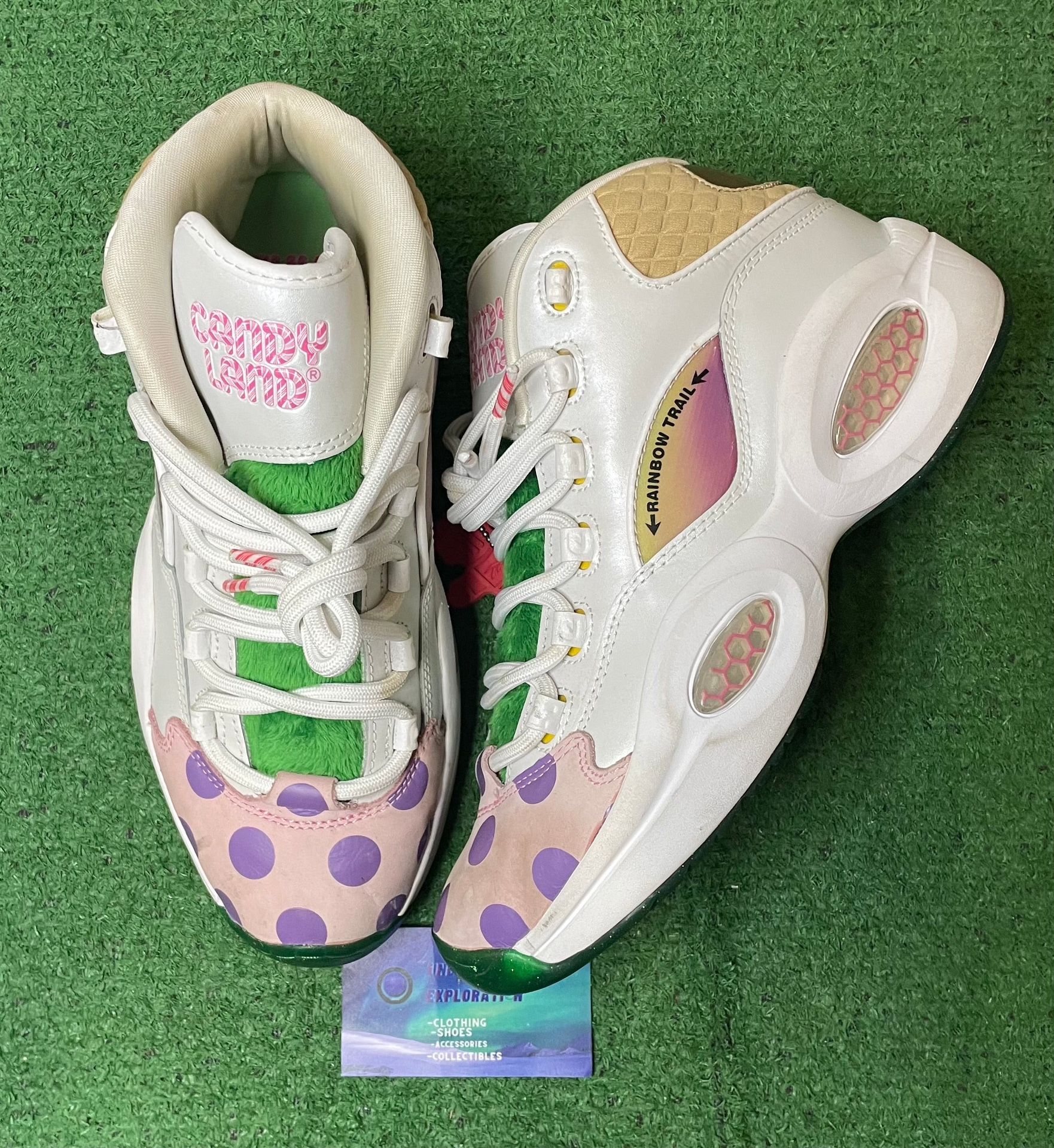 Reebok question mid candy land size 9men/10.5women