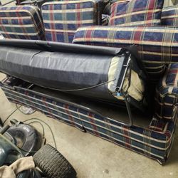 Red White And Green Couch Bed!!