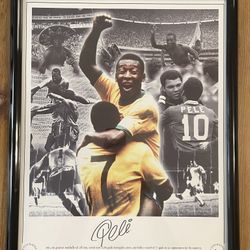 Pele Signed 16 X 20 - Limited #9 Of 200