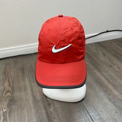 Nike Red and Black Cap