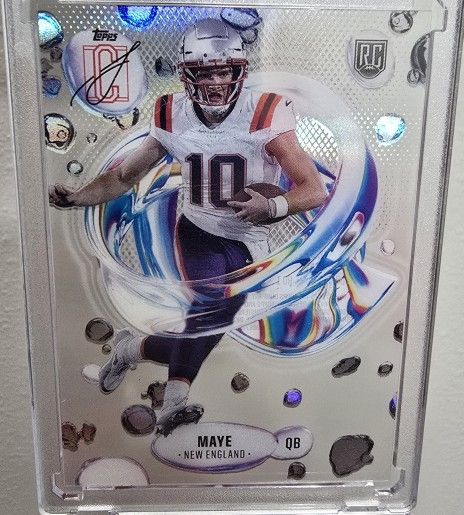 2024 DRAKE MAYE Topps Signature Class Fluidity Acetate Case Hit #F-3 Patriots SP