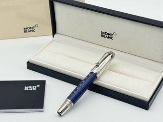 MONTBLANC BOHEME JEWELS TOPAZ CALFSKIN LEATHER ROLLERBALL PEN NEW 100% GENUINE