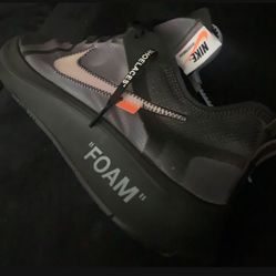 The 10:Nike Zoom Fly Off White Black(Black/White/Orange/Black)