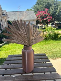 Vase and boho fans