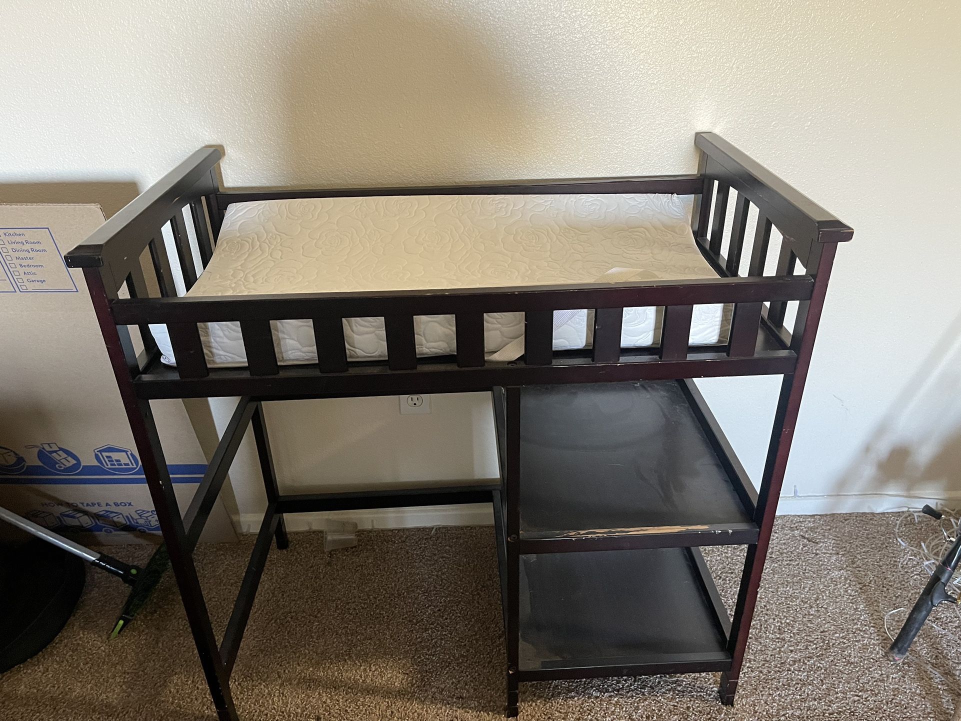 $80 Takes Everything! Baby Changing Table, Two Space Heaters. Two Bassinets, Etc.