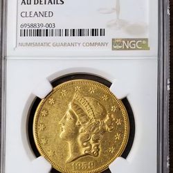 1858 O $20 Gold Piece