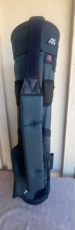 Retro Mizuno Vintage RARE 3-Way Premium Pro-Lite J5 Series Cart Golf Bag Blue