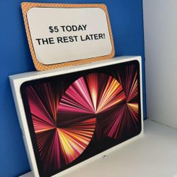 Apple iPad Pro 11" 3rd Gen Cellular (Brand New) - Pay $5 DOWN AVAILABLE - NO CREDIT NEEDED