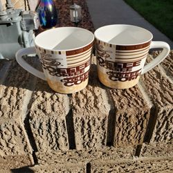 Pr Of New Coffee Mugs X2 
