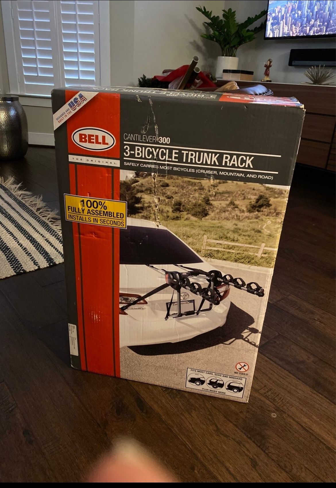 3-Bike Trunk Rack -Bell Cantilever 300