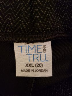 Time And Tru XXL 20 Pant Legging dark print