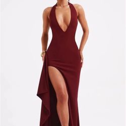 Women's Deep V Neck Sleeveless Backless Maxi Dress Club Party Long Dress