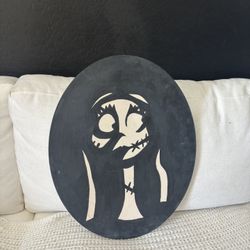 Hand painted Sally On Circle Canvas 
