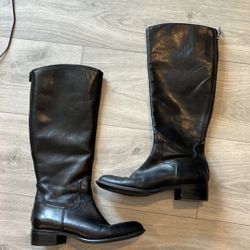 Franco Sarto black leather boots size 8M