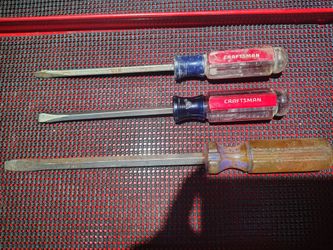 Vintage Craftsman Flat Head Screwdrivers