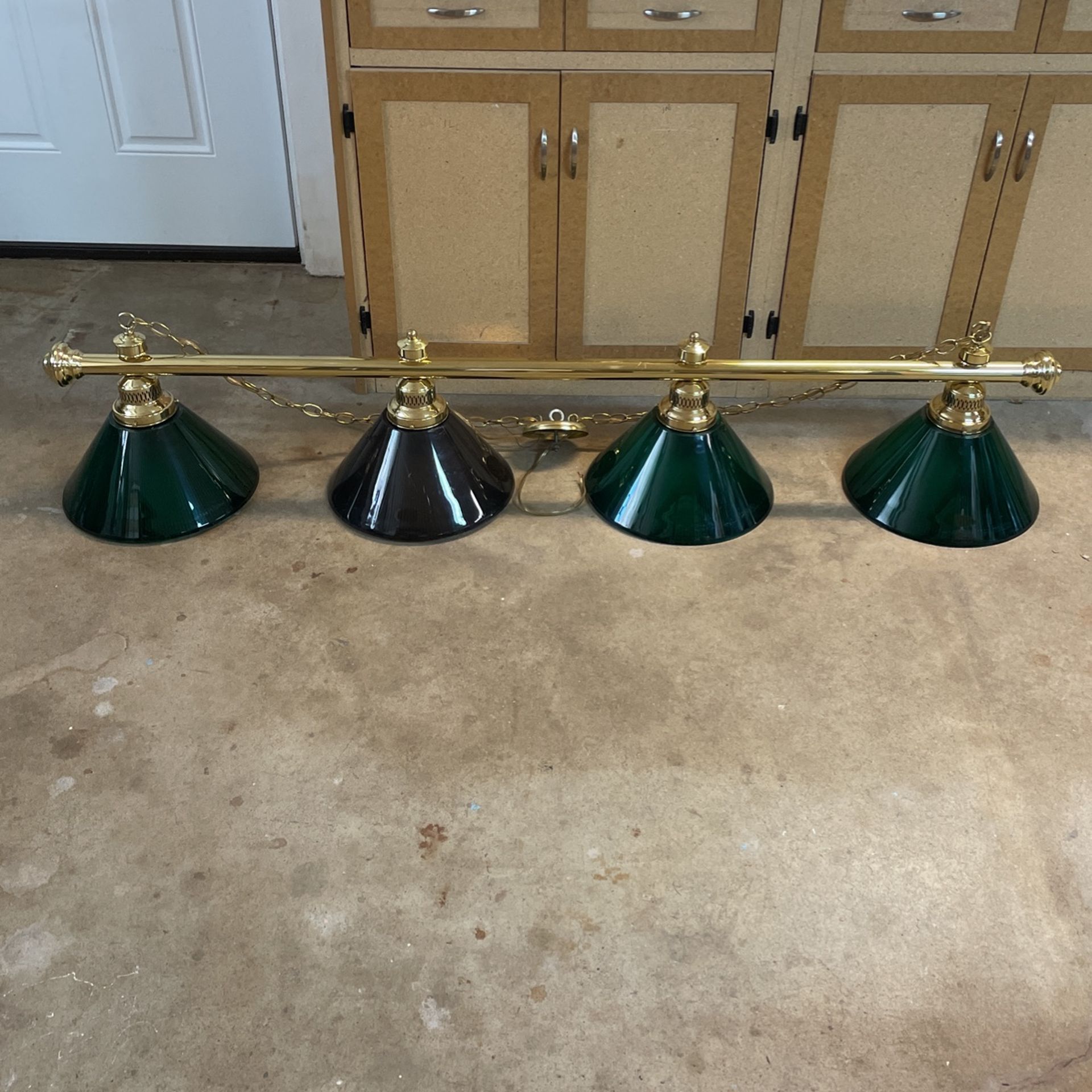 Brass Pool Table Light