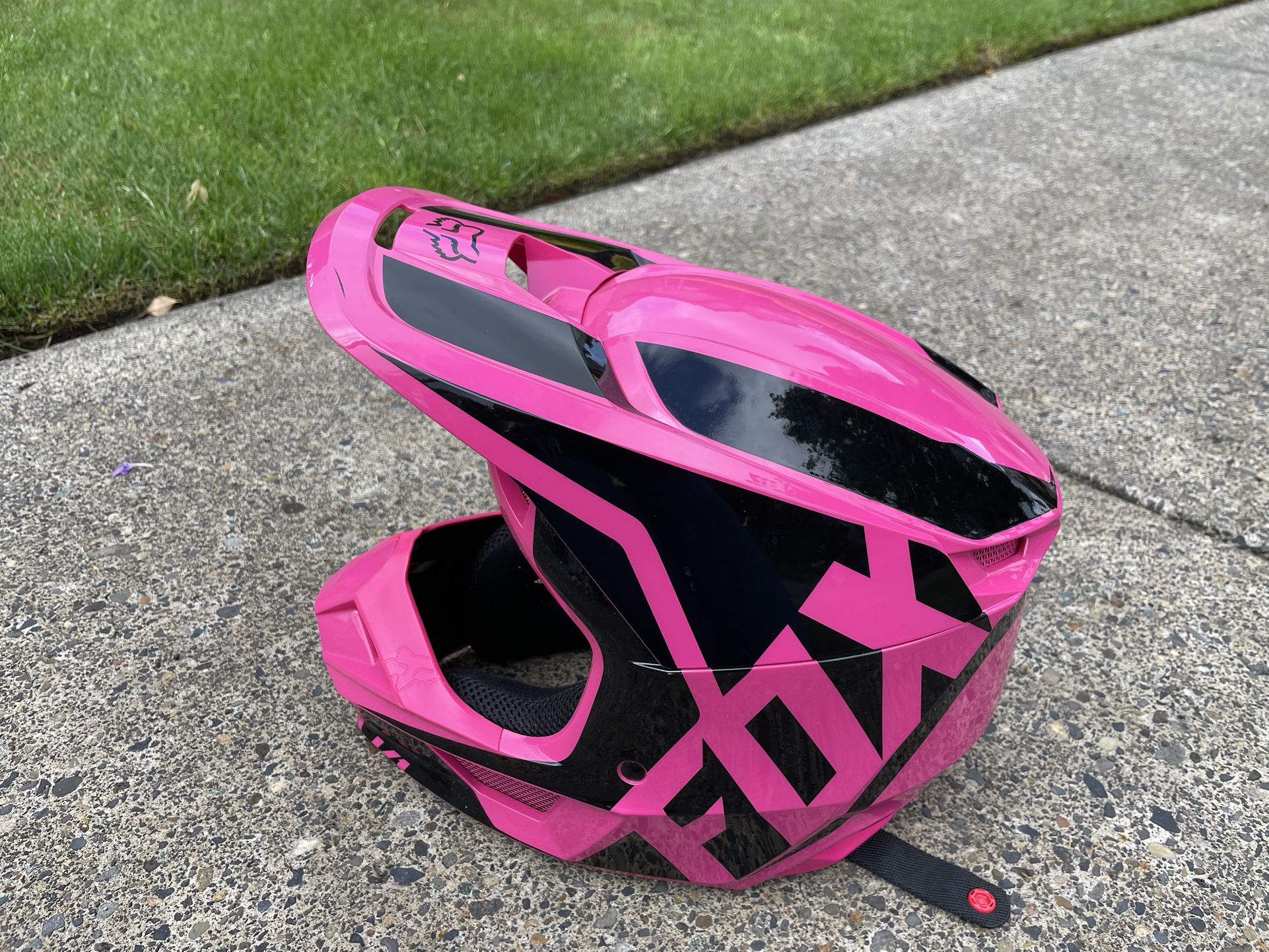 Youth fox motocross helmet