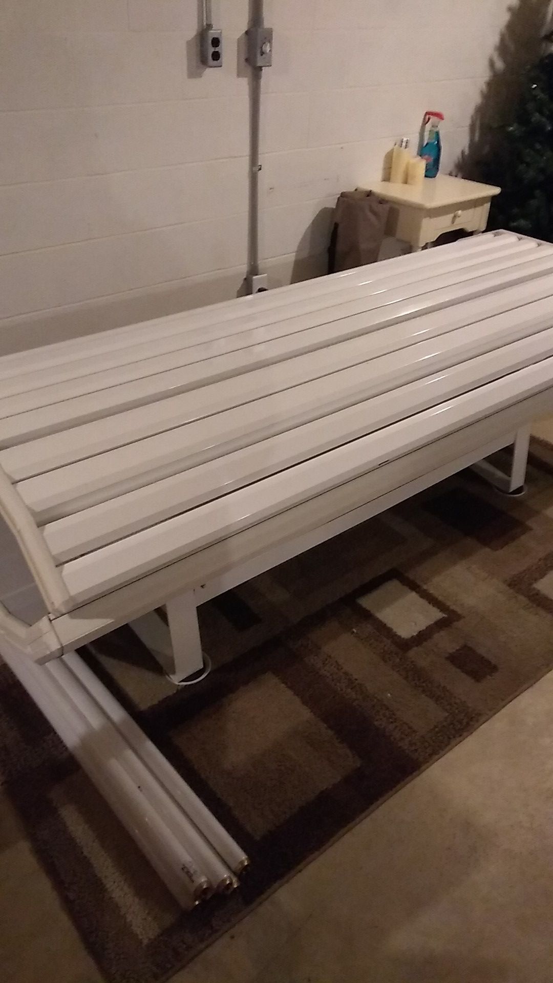 Sunquest tanning bed.