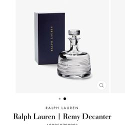Ralph Lauren Crystal Remy Decanter