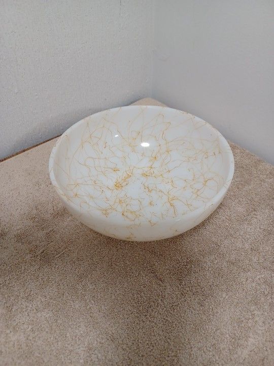 Vintage Hazel Atlas Milk Glass Bowl 