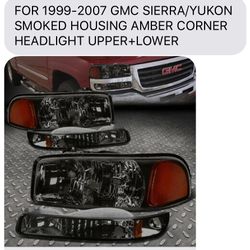 GMC Sierra 99-06 new Smoke Headlights 