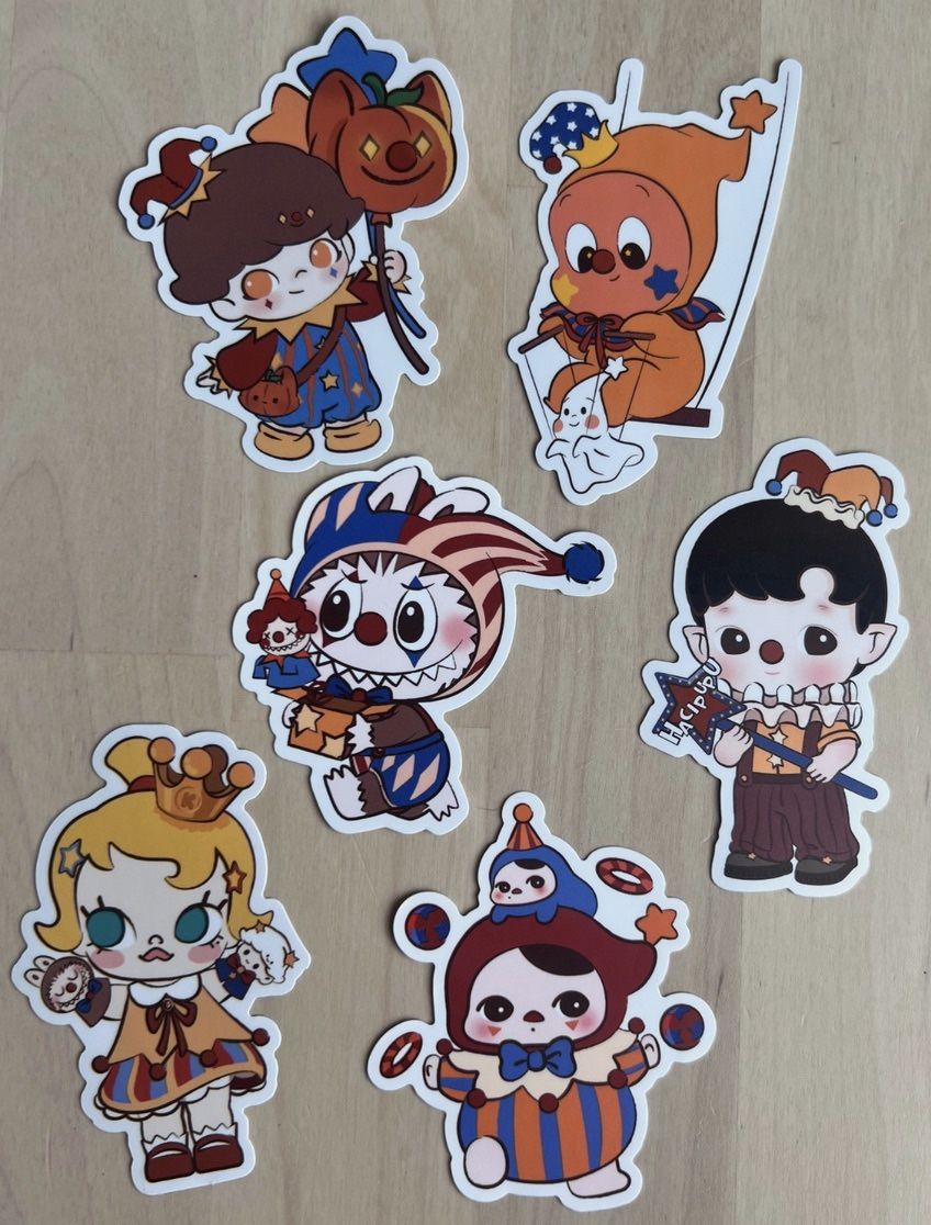 RARE Limited Edition Pop Mart Why So Serious Stickers Set Pack Labubu Molly