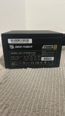 High Power 750W 80 Plus Gold PSU
