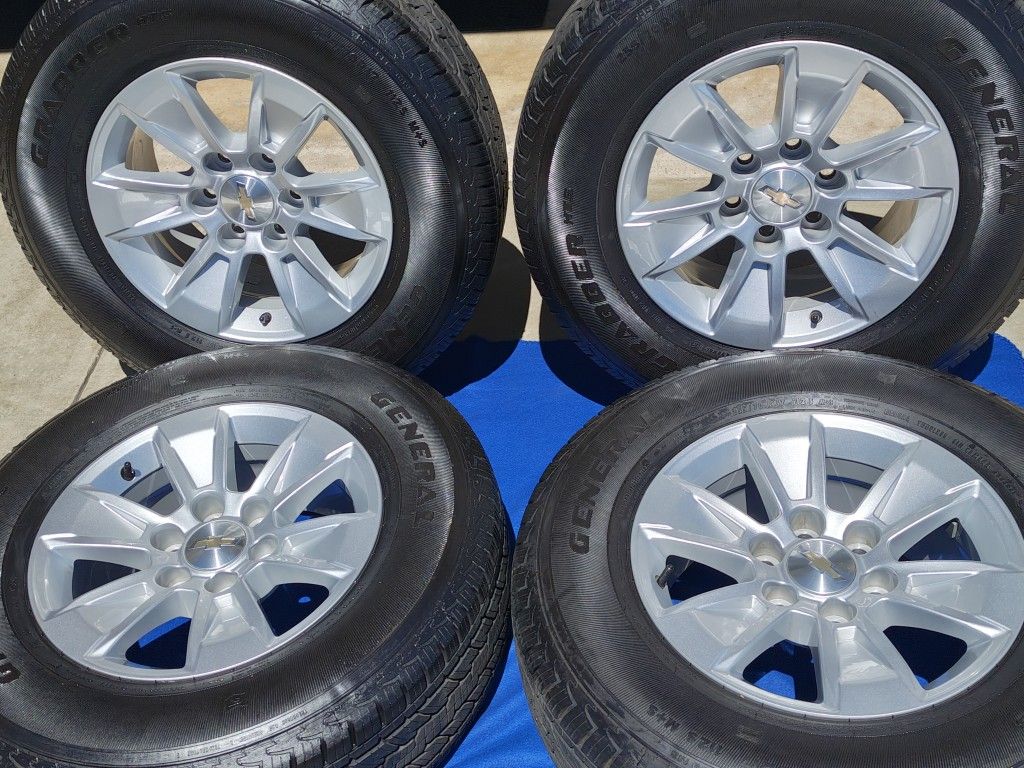 17" Chevy Wheels Tires Like New