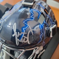 NHL Collectible- Tampa Bay Lightning - Autographed Helmet & Puck w/Case