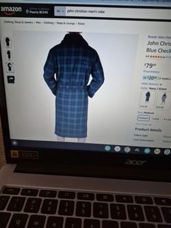 John Christian Men's bonded fleece Robe