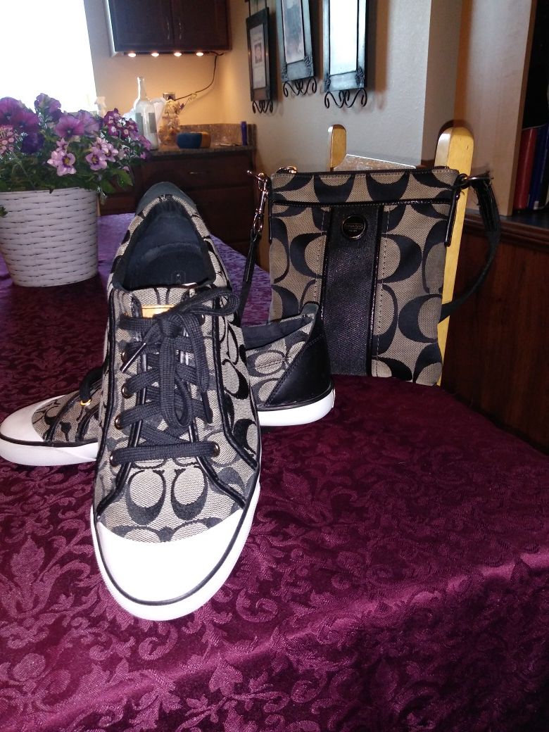 COACH shoes sz10 & Msngr Bag $50