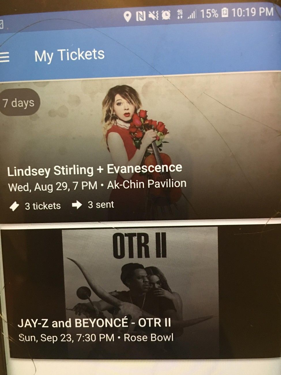 2 Jay-Z & Beyonce ticketmaster