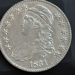 1831 Capped Bust Half Dollar – Early U.S. Silver