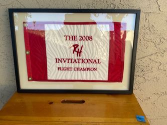 FRAMED GOLF FLAG