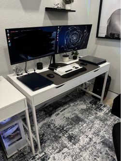 White Alex Ikea Desk