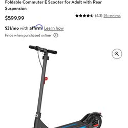 Wheel Speed Electric Scooter