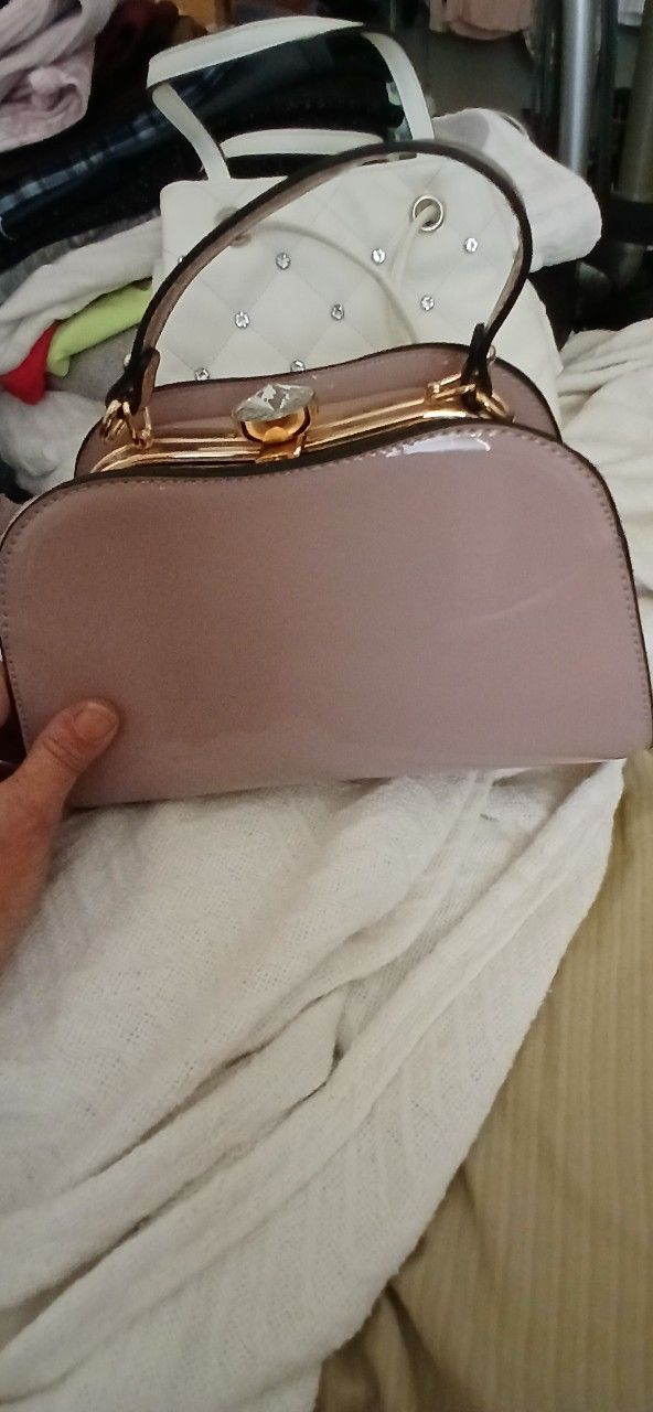 Pink Patent Leather Purse