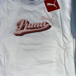 Woman’s Puma Tee Shirt /white /size Lg /8.00 for Pick up