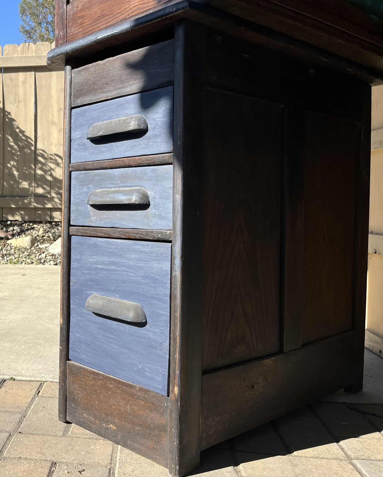 Vintage 3 Drawer Side Table