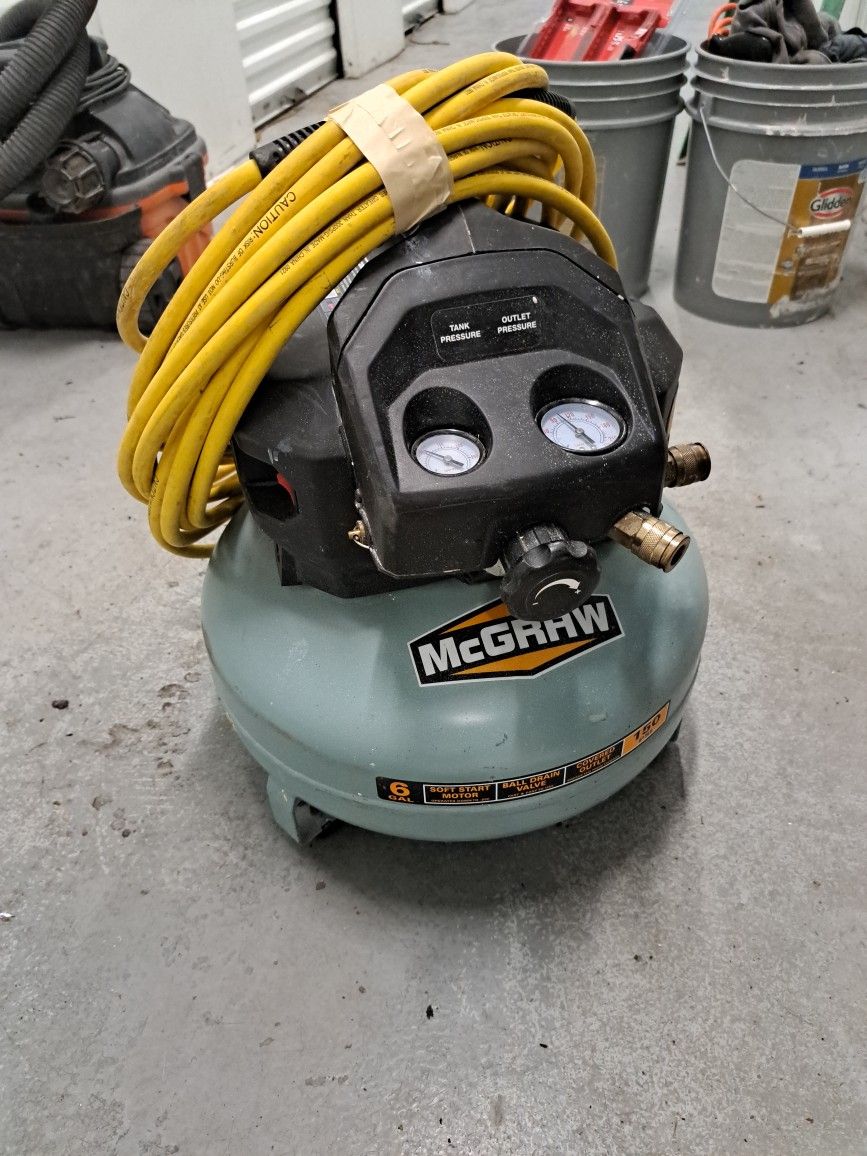 McGraw 6Gal./Oil Free Pump Compresser