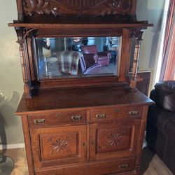 Antique Solid Cherry Buffet/Sideboard