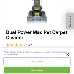 Carpet Cleaner Dual Power Pet