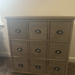 🪵 Rustic Modern Dresser – 5-Drawer Storage – Great Condition!