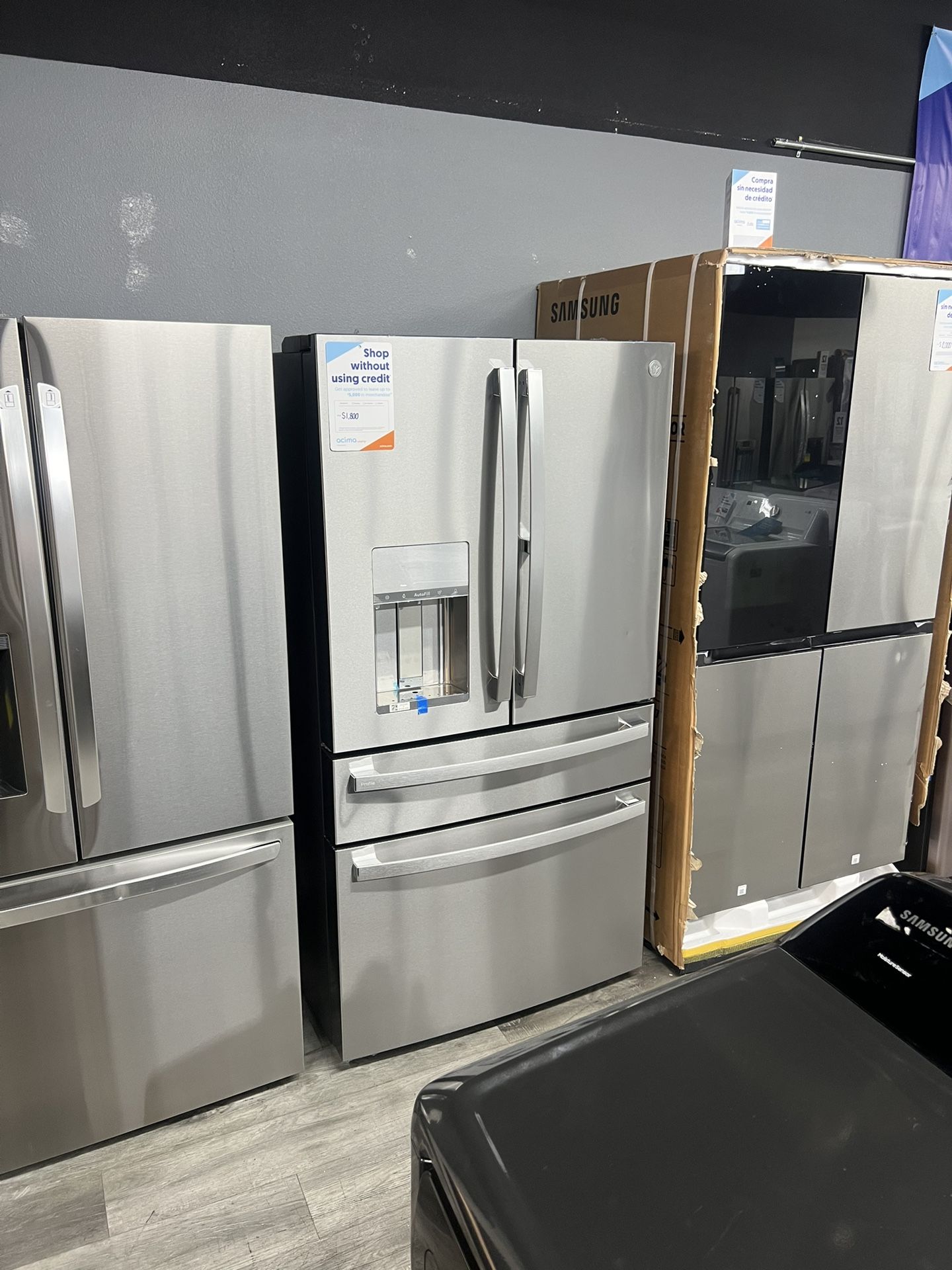 GE Profile 27.9 cu. ft. Smart 4-Door French Door Refrigerator with Door-in-Door in Fingerprint Resistant Stainless Steel