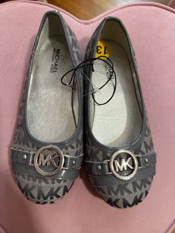 Michael Kors MK Logo Ballet Flats Size 13 Girls