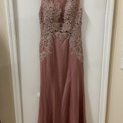 Blush Pink Prom Dress 