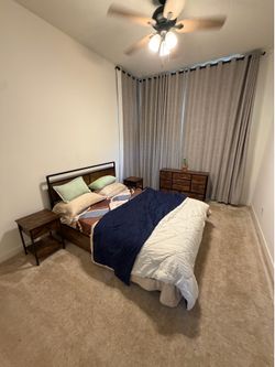 Queen Bed plus Dresser plus Night stand