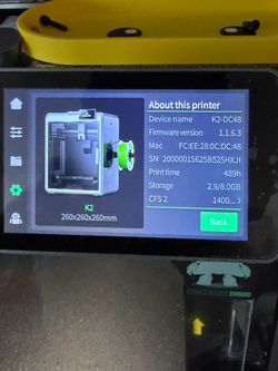 Creality K2 250.00need gone asap 489hrs