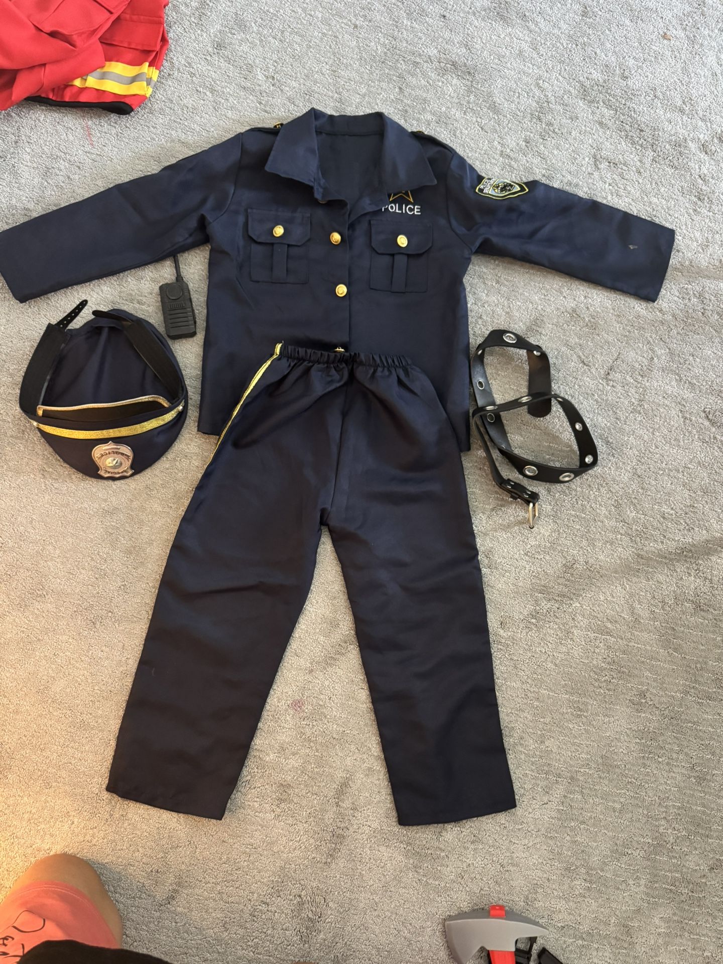 Police Officer And Fire Fighter Kids Costume 